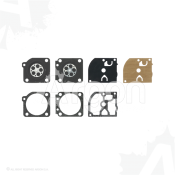 Kit reparo carburador mod. GND-27 por ZAMA: C1Q-DM13B, C1Q-W14, C1Q-W9E, C1Q-W9D, C1Q-W9C...