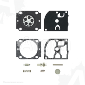 Kit reparo carburador com agulha mod. RB-261 por ZAMA: C1Q-S278A, C1Q-S282A, C1Q-100384D, C1Q-100385C