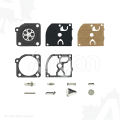 Kit reparo carburador com agulha mod. RB-38 por ZAMA: C1Q-M24, C1Q-W29D, C1Q-W29C, C1Q-W29B, C1Q-W29A...