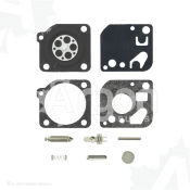 Kit reparo carburador com agulha mod. RB-98 por ZAMA: C1U-P17, C1U-P21, C1U-P21A, C1U-P21B, C1U-P23...